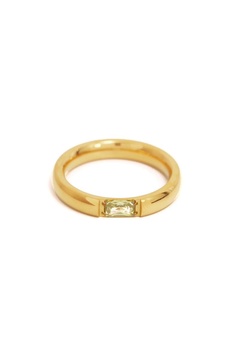Petit Moments Birthstone Ring, Main, color, Gold-August