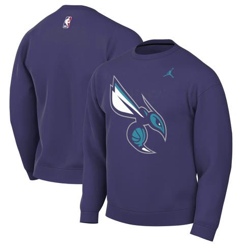 Men's Jordan Brand Purple Charlotte Hornets Statement Edition Sweatshirt