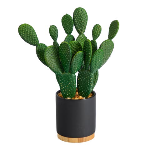 10-in Cactus Succulent Artificial Plant in Planter