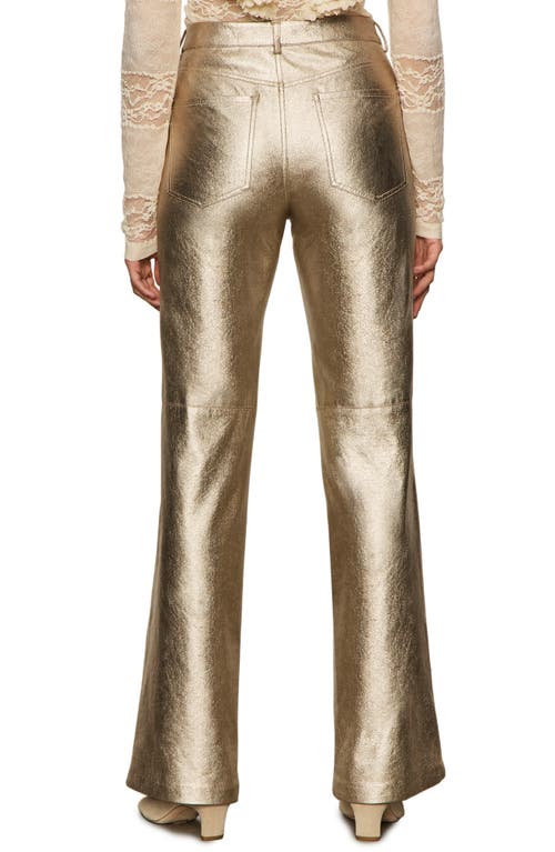 Sanctuary Candence Straight Leg Pants In Gold