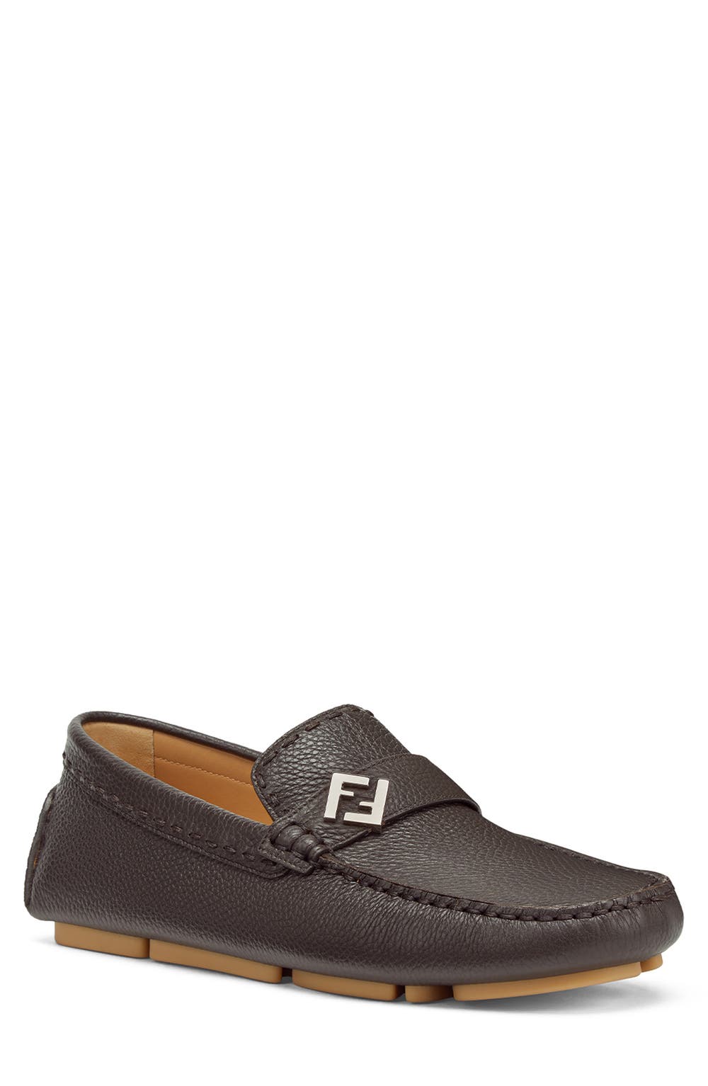 FF Squared Driving Shoe, color, EBANO/ NATURALE