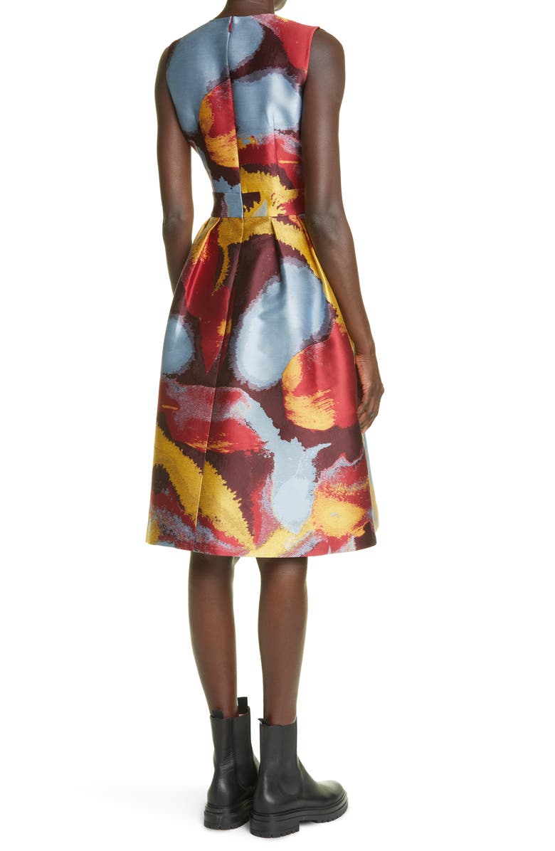 Lafayette 148 New York Rory Jacquard Fit & Flare Dress, Alternate, color, 