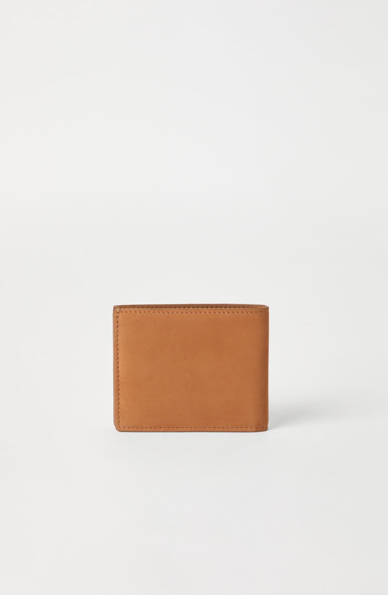 Brunello Cucinelli Nubuck wallet, Alternate, color, Natural