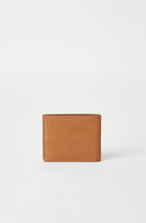 Brunello Cucinelli Nubuck Wallet In Brown