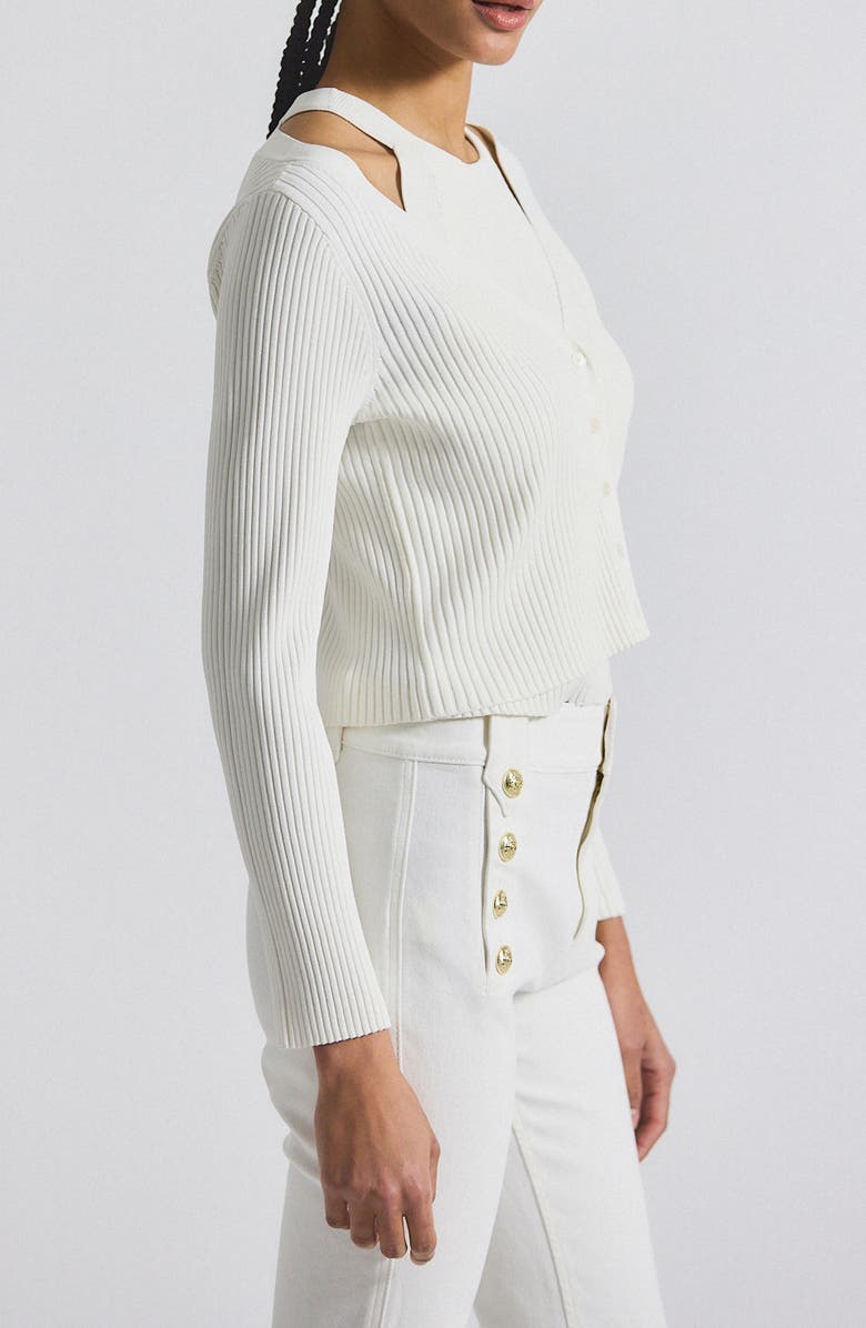 Derek Lam 10 Crosby Lonnie Layered Sweater, Alternate, color, White