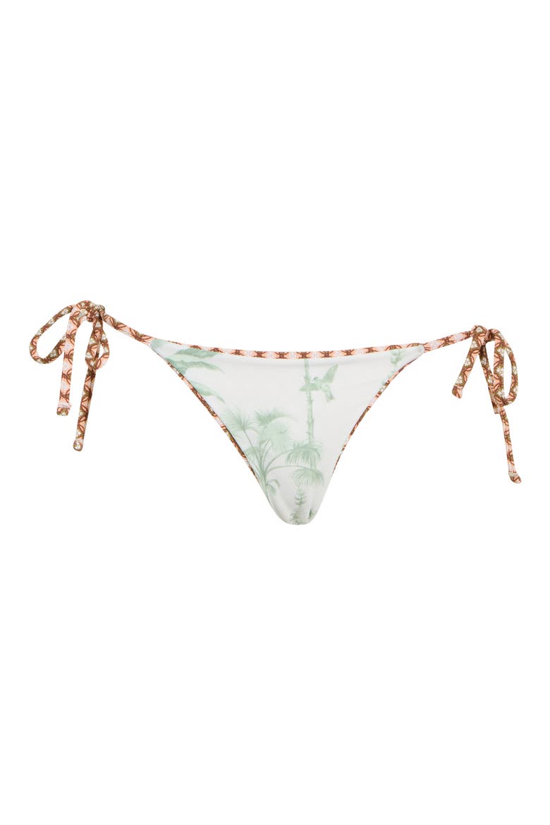 Sunning Reversible Side Tie Bikini Bottoms, Alternate, color, BROWN