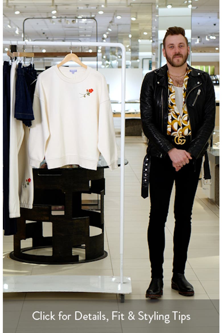 Cozy Crush Forever Embroidered Oversize Sweatshirt video