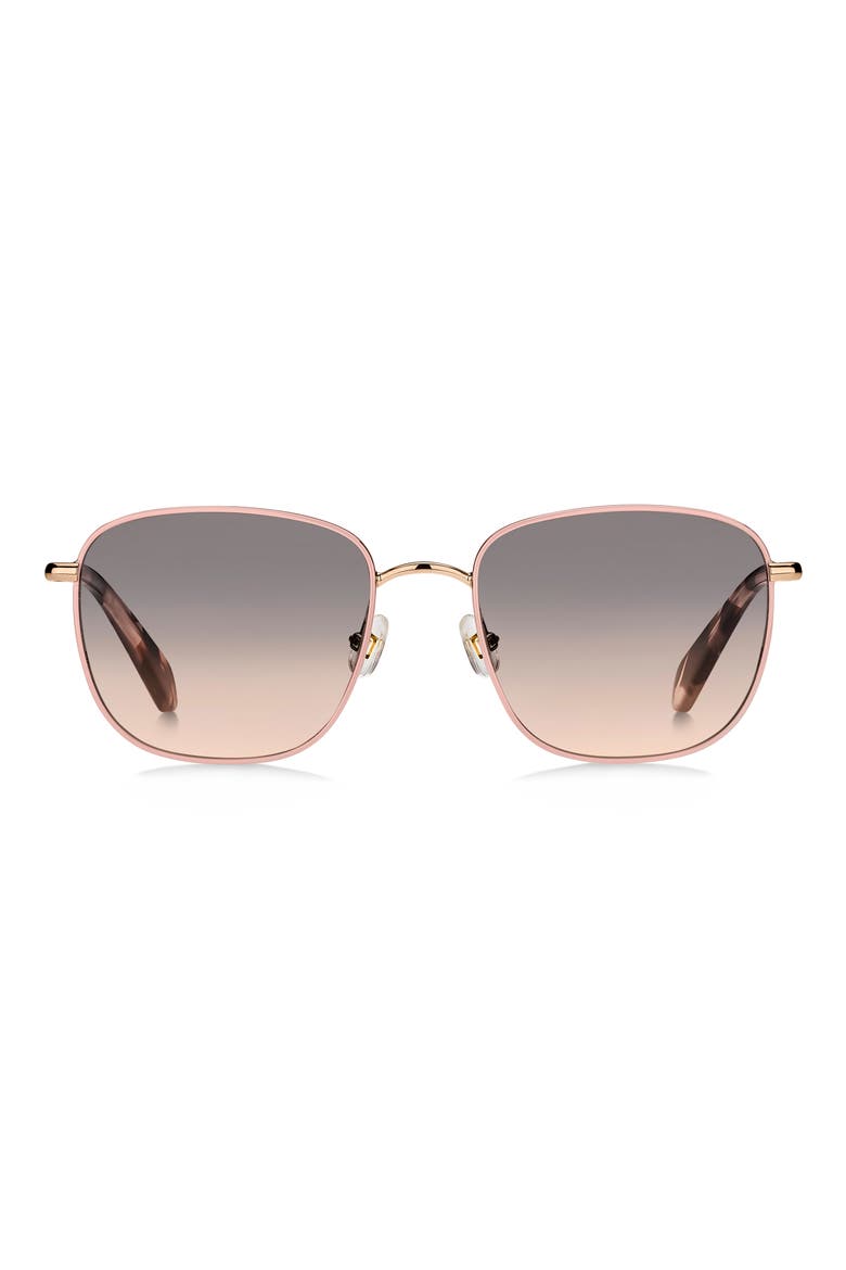 kiylah 53mm square sunglasses, Main, color, PINK/ GOLD