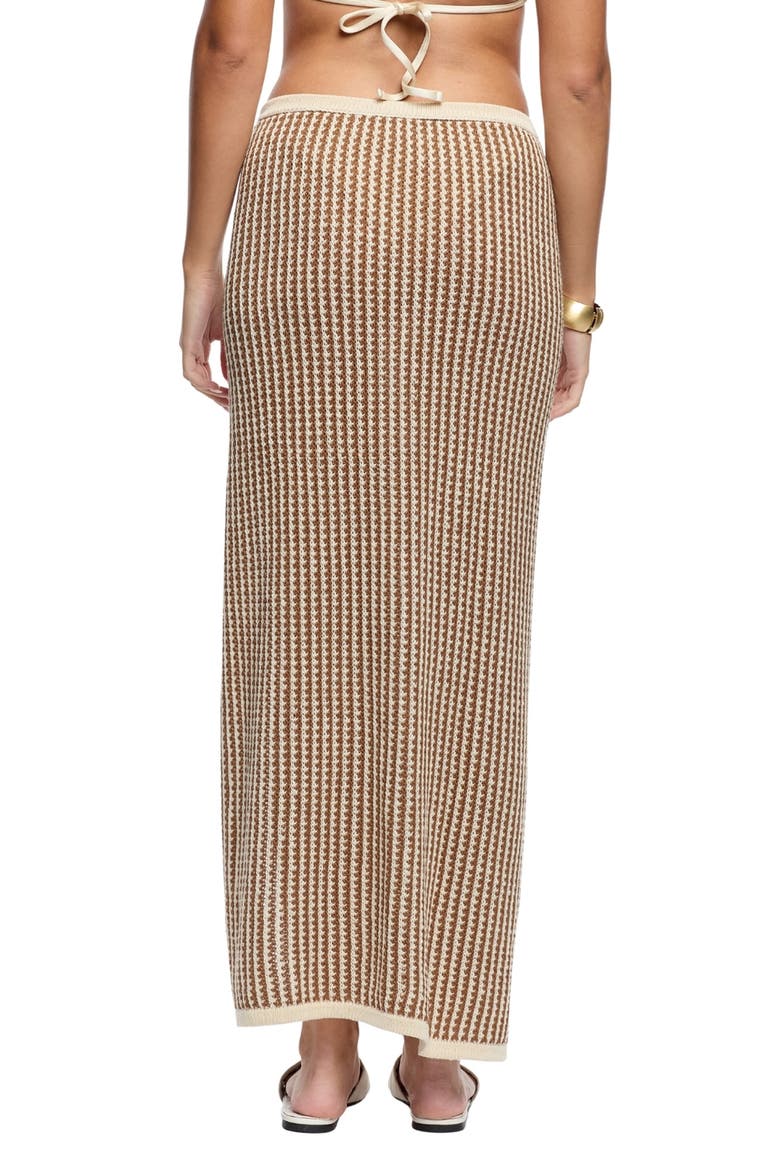 Rosalia Crochet Cover-Up Skirt, Alternate, color, BROWN