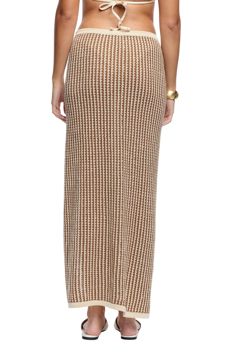 Capittana Rosalia Crochet Cover-Up Skirt, Alternate, color, Brown