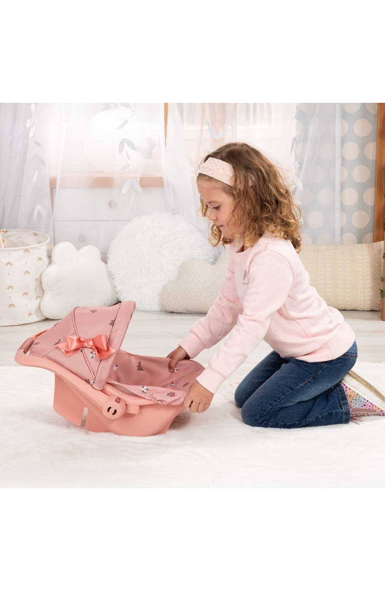 Bayer Design Doll Deluxe Car Seat, Portabld Travel Carrier For Dolls Up To 18 Inches, Kids 3+, Alternate, color, Pink