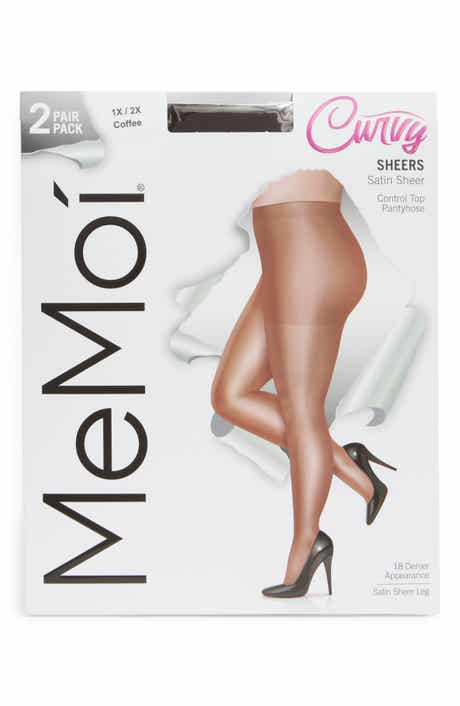 MeMoi 2-Pack Satin Sheer Tights