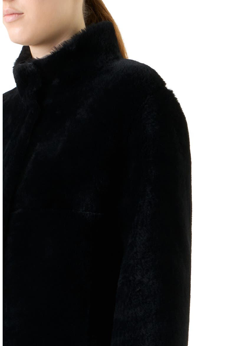 Lambskin Shearling Coat, Alternate, color, BLACK