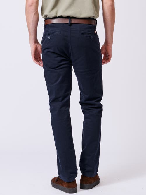 Aubin Witham Stretch Chino Pants In Blue