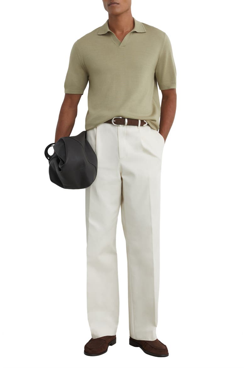 Duchie Short Sleeve Polo, Alternate, color, SOFT OLIVE GREE
