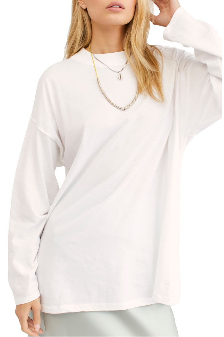 We the Free by Free People Be Free Tunic T-Shirt, Main, color, WHITE