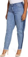 Standards & Practices Shadow Stripe High Waist Skinny Jeans