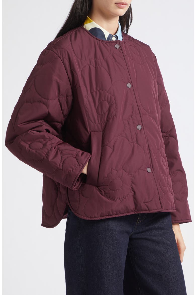 Unikko Lightweight Padded Jacket, Alternate, color, WINE RED