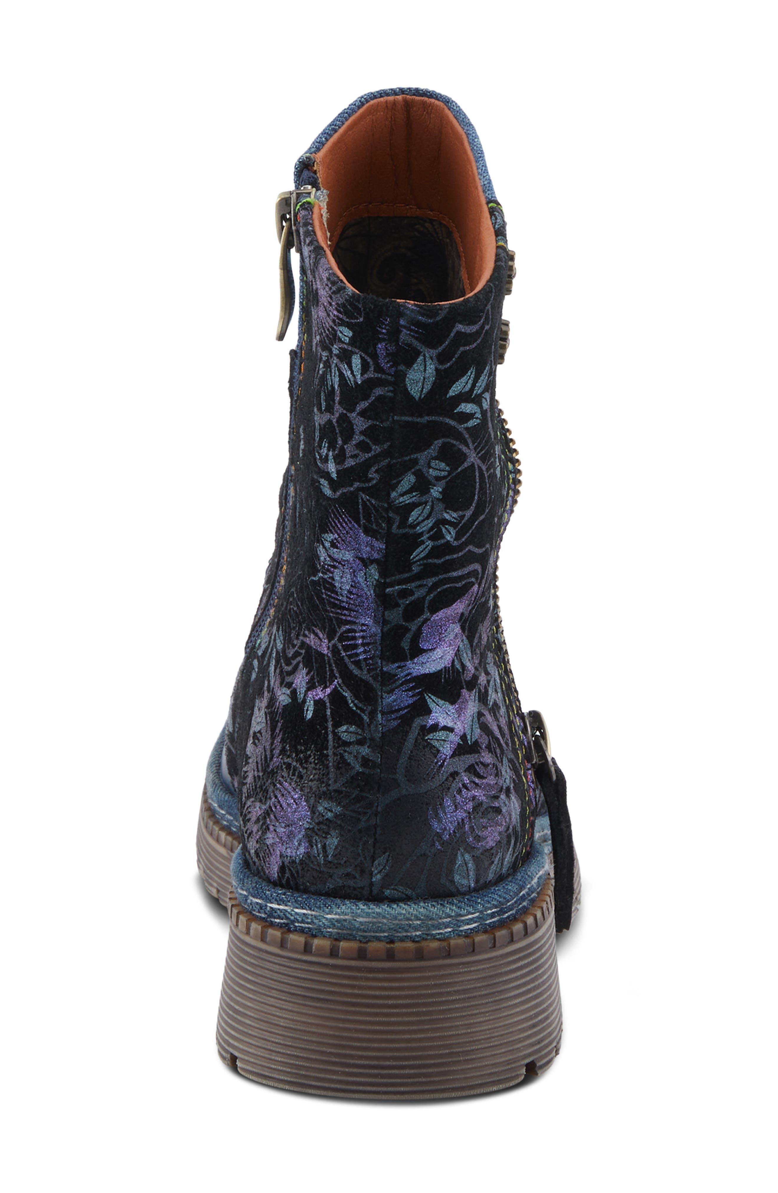 Avrilrose Platform Bootie, Alternate, color, NAVY MULTI