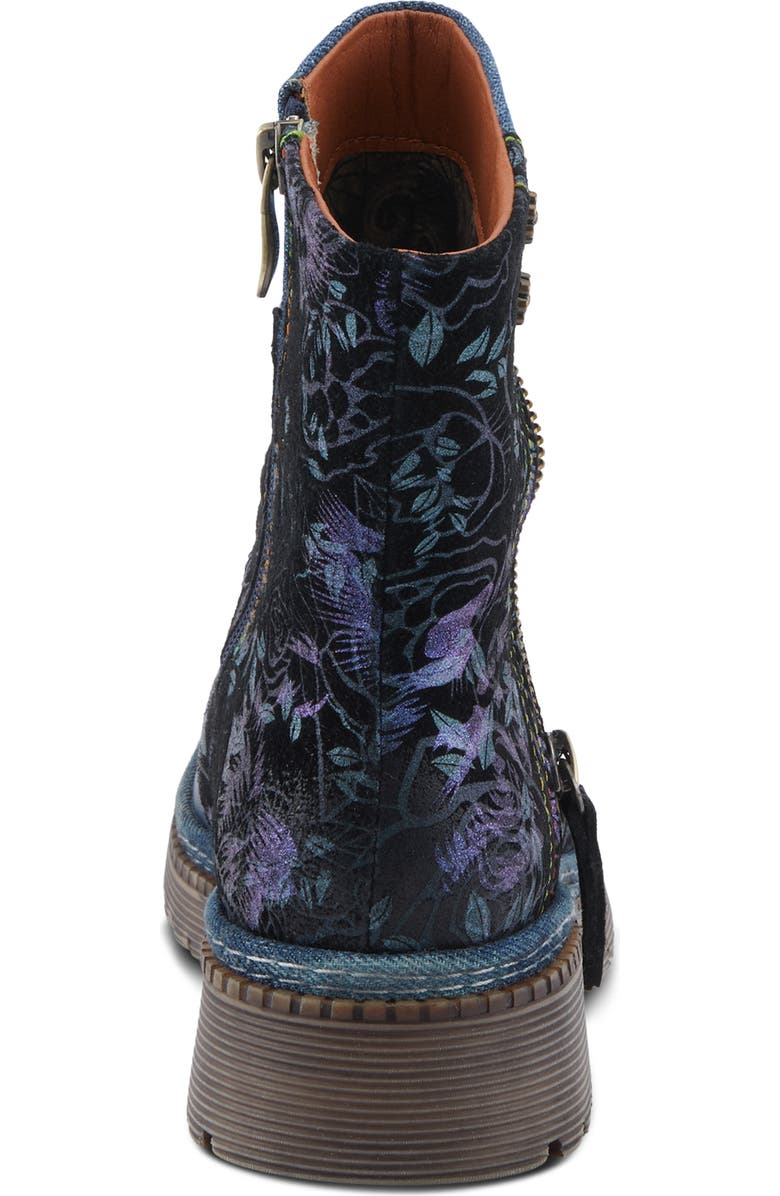 L'Artiste by Spring Step Avrilrose Platform Bootie, Alternate, color, Navy Multi