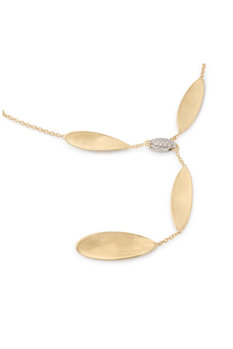 Lunaria Diamond Twist Necklace, Alternate, color, YELLOW/WHITE GOLD
