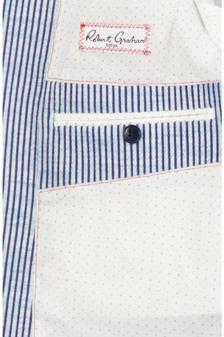Daylen Floral Stripe Seersucker Sport Coat, Alternate, color, BLUE