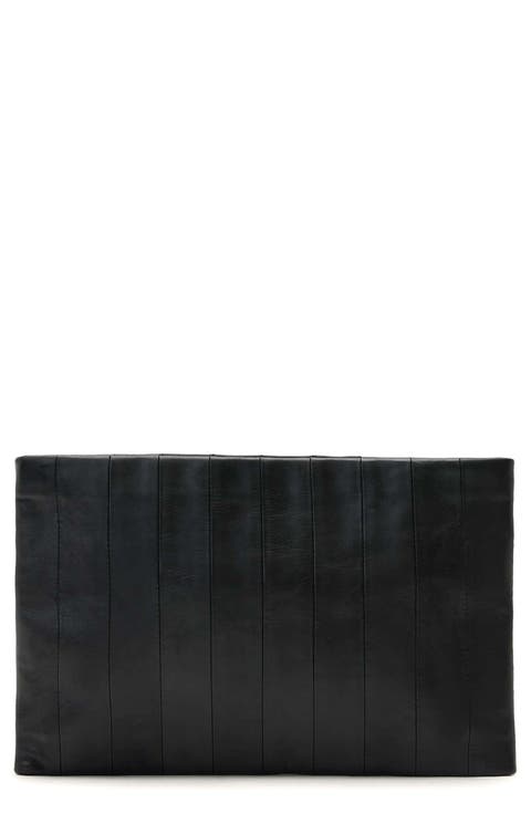 Bettina Paneled Leather Clutch