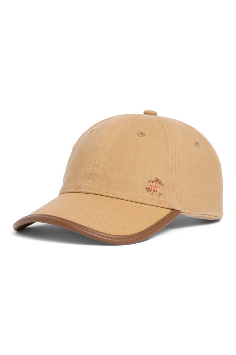 Oil Cloth Adjustable Baseball Cap, Main, color, KHAKI