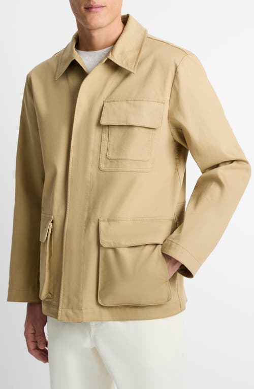 Vince Bonded Cotton Snap-up Hunting Jacket