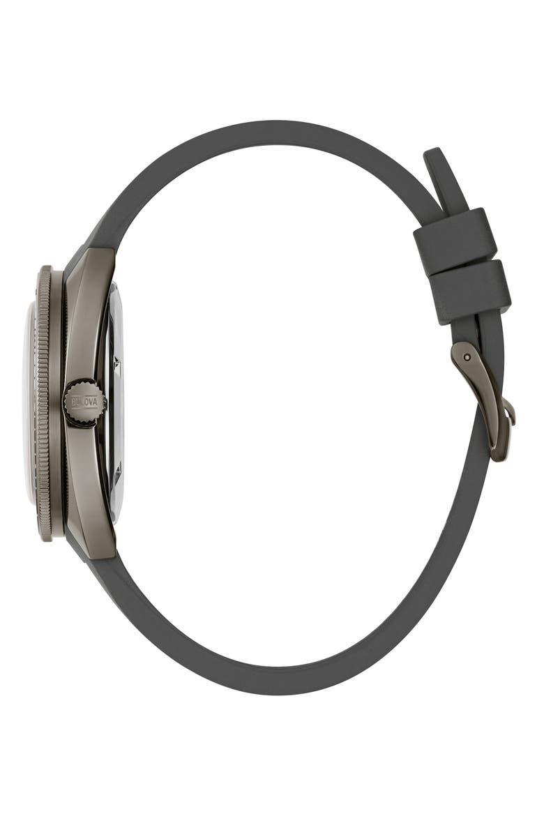 Oceanographer Automatic Silicone Strap Watch, 41mm, Alternate, color, GRAY