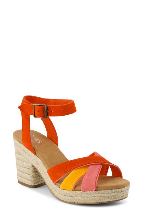 TOMS TOMS MAJORCA ANKLE STRAP PLATFORM SANDAL