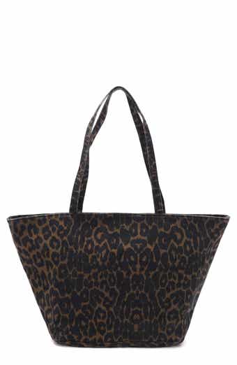 Leopard Print Large Tote Bag