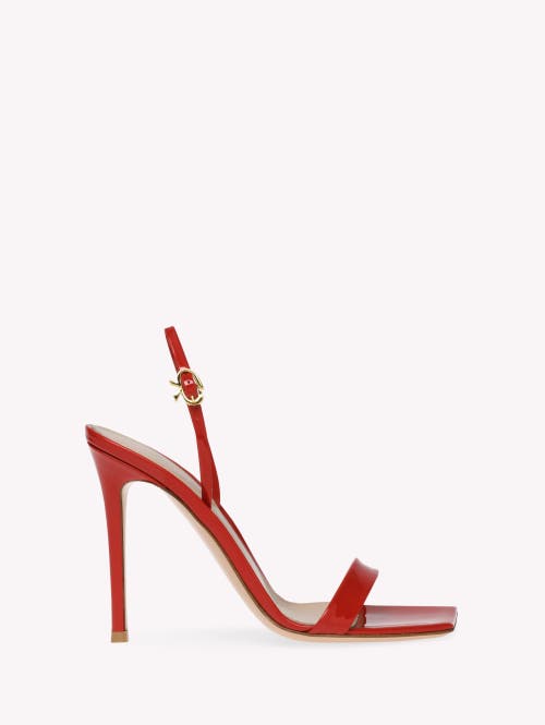Gianvito Rossi Ribbon Strap-detail Open-toe Sandals In Red