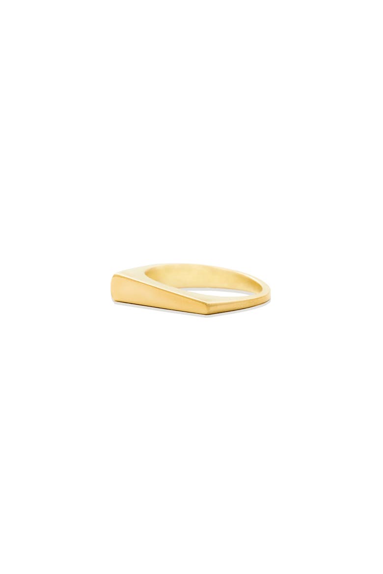 Edge Tapered Stacking Ring, Alternate, color, Gold