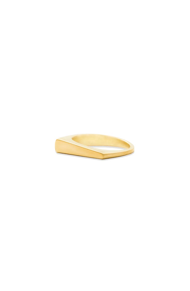 Campbell + Charlotte Edge Tapered Stacking Ring, Alternate, color, Gold