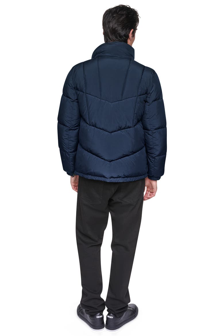 Stretch Puffer Jacket, Alternate, color, NAVY