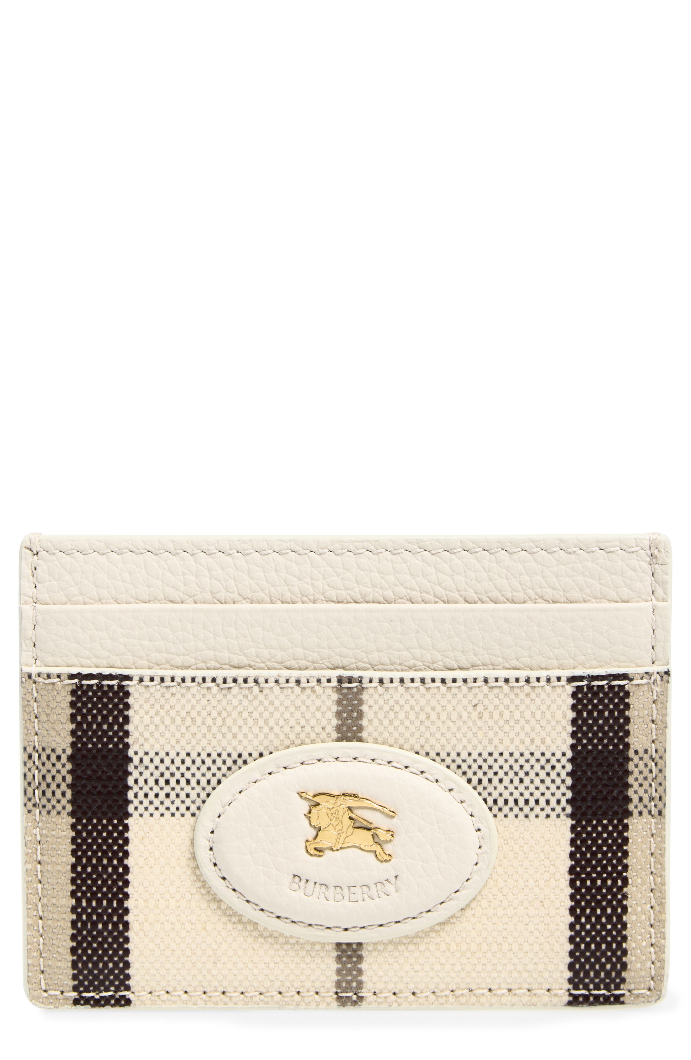 Highlands Check Mixed Media Card Case (Women) | Nordstrom