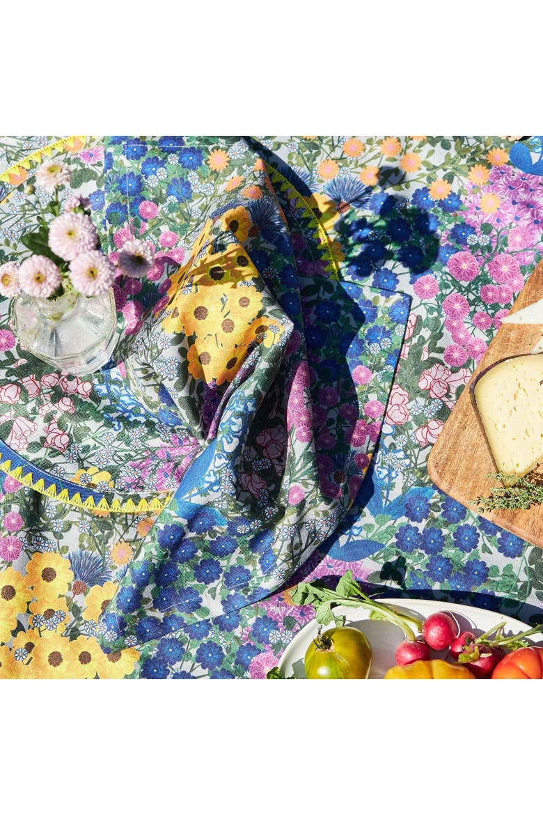 Napkins Pré Fleuri - Set of 6, Alternate, color, Blue