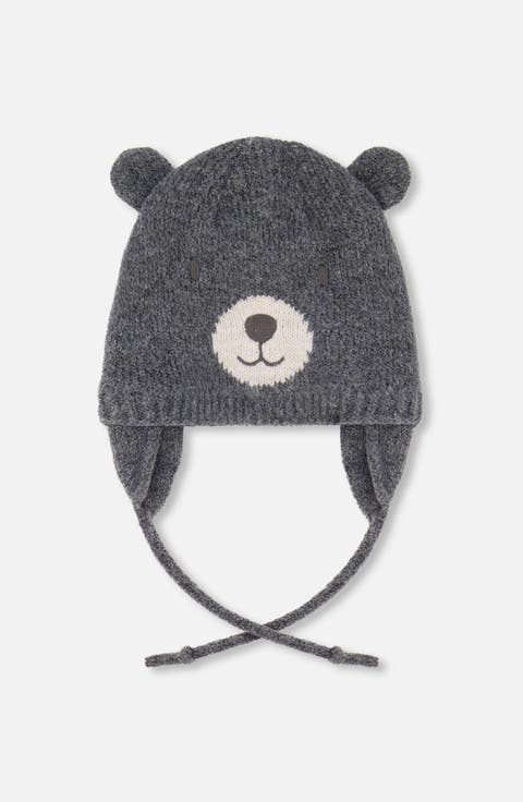 Lined Knit Hat with Ears (Baby)