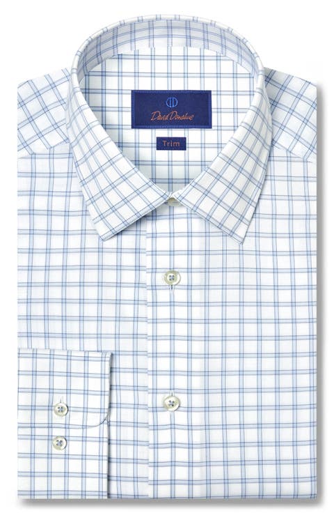 Fit Dobby Check Cotton Dress Shirt