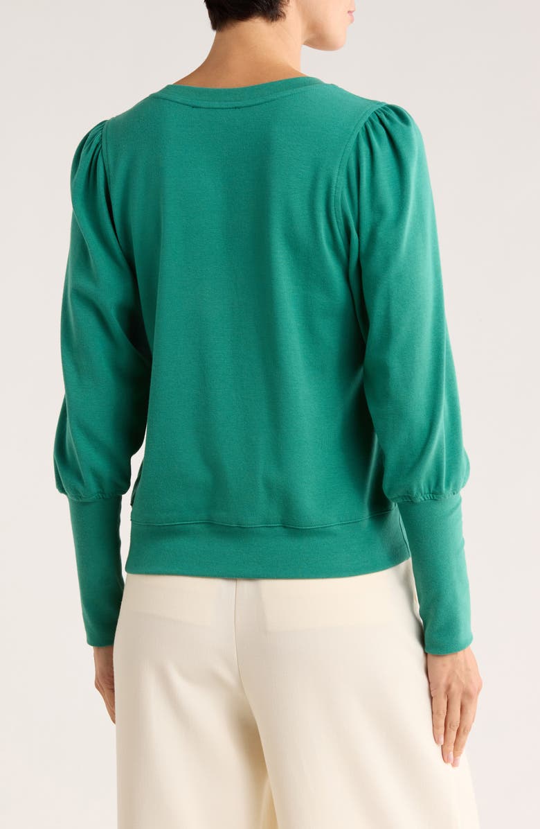 Karen Kane Bishop Sleeve Top, Alternate, color, Glass