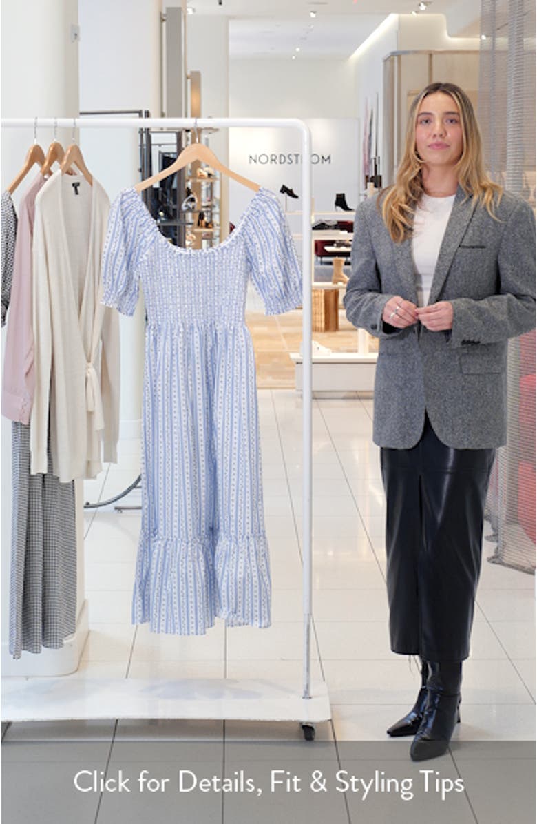 The Louisa Ditsy Floral Midi Nap Dress, sales video thumbnail