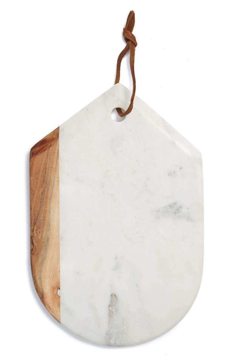 Thirstystone Marble & Wood Oval Serving Board, Main, color, 