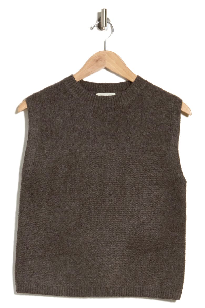 Sweater Vest, Alternate, color, CHOCOLATE