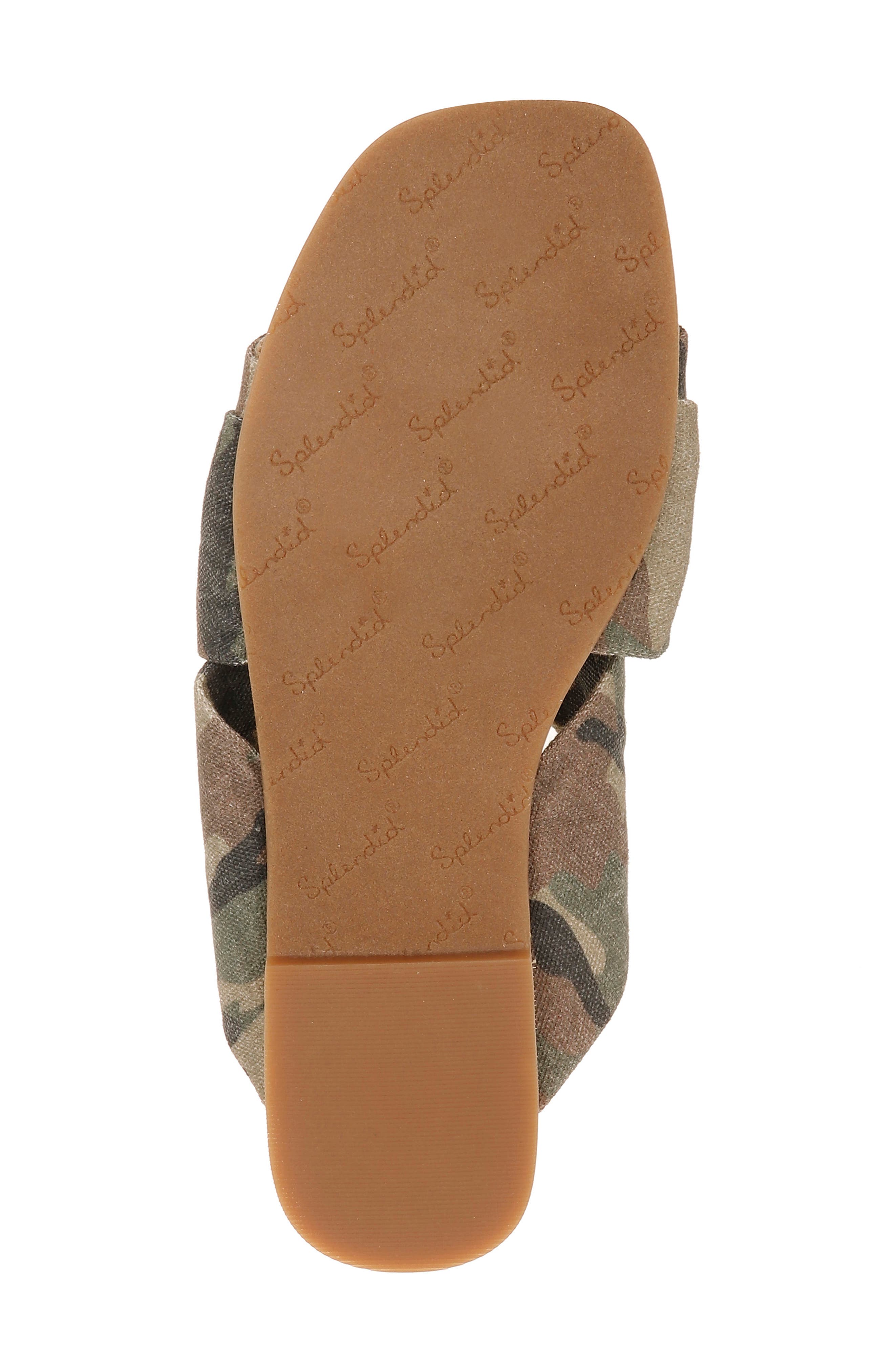 Alannis Slide Sandal, Alternate, color, CAMOUFLAGE FABRIC