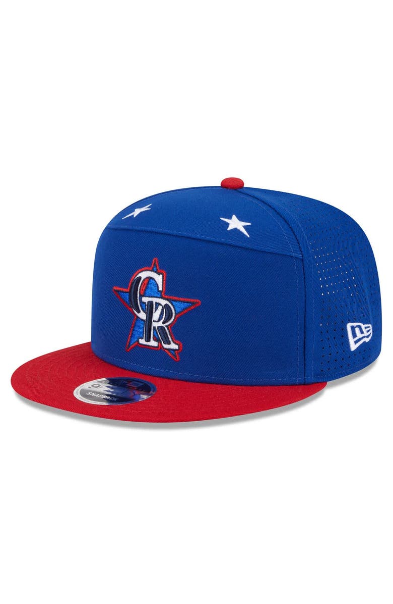 New Era Men's New Era Blue/Red  Colorado Rockies 2025 MLB All-Star Game Workout Side Patch 9FIFTY Snapback Hat, Alternate, color, 