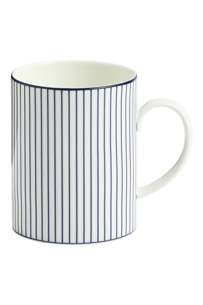 Gio Pinstripe Bone China Mug, Main, color, WHITE MULTI