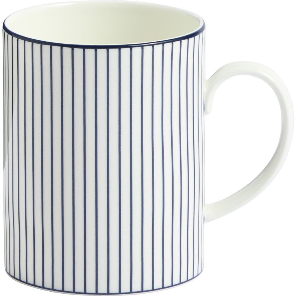 Wedgwood Gio Pinstripe Bone China Mug In White