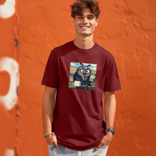 Dalix Roly Poly Tee In Red
