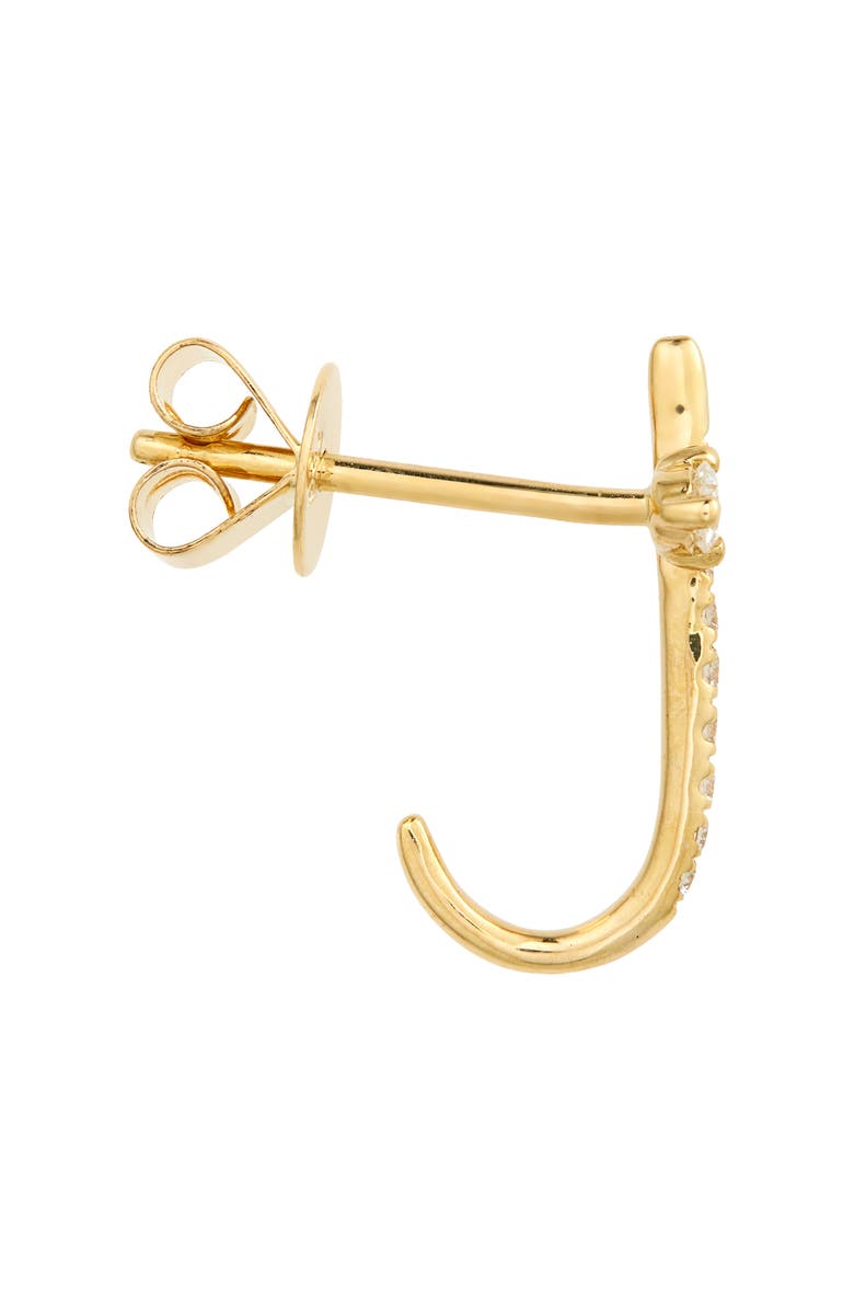 Bony Levy Simple Obsession Pavé Diamond Side Earrings, Alternate, color, 